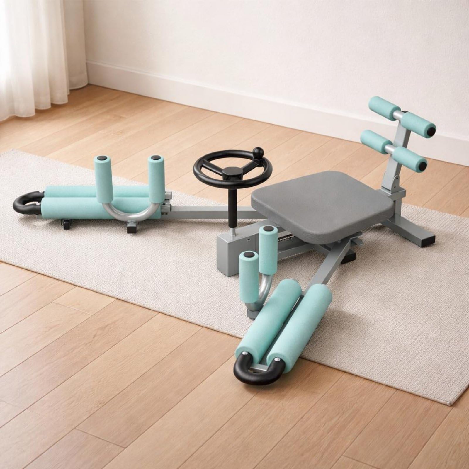 Flexibility Attrezzo per Spaccate Allenatore per Flessibilità Macchina per Stretching Estensore Gambe Regolabile in Acciaio con Punti Imbottiti con