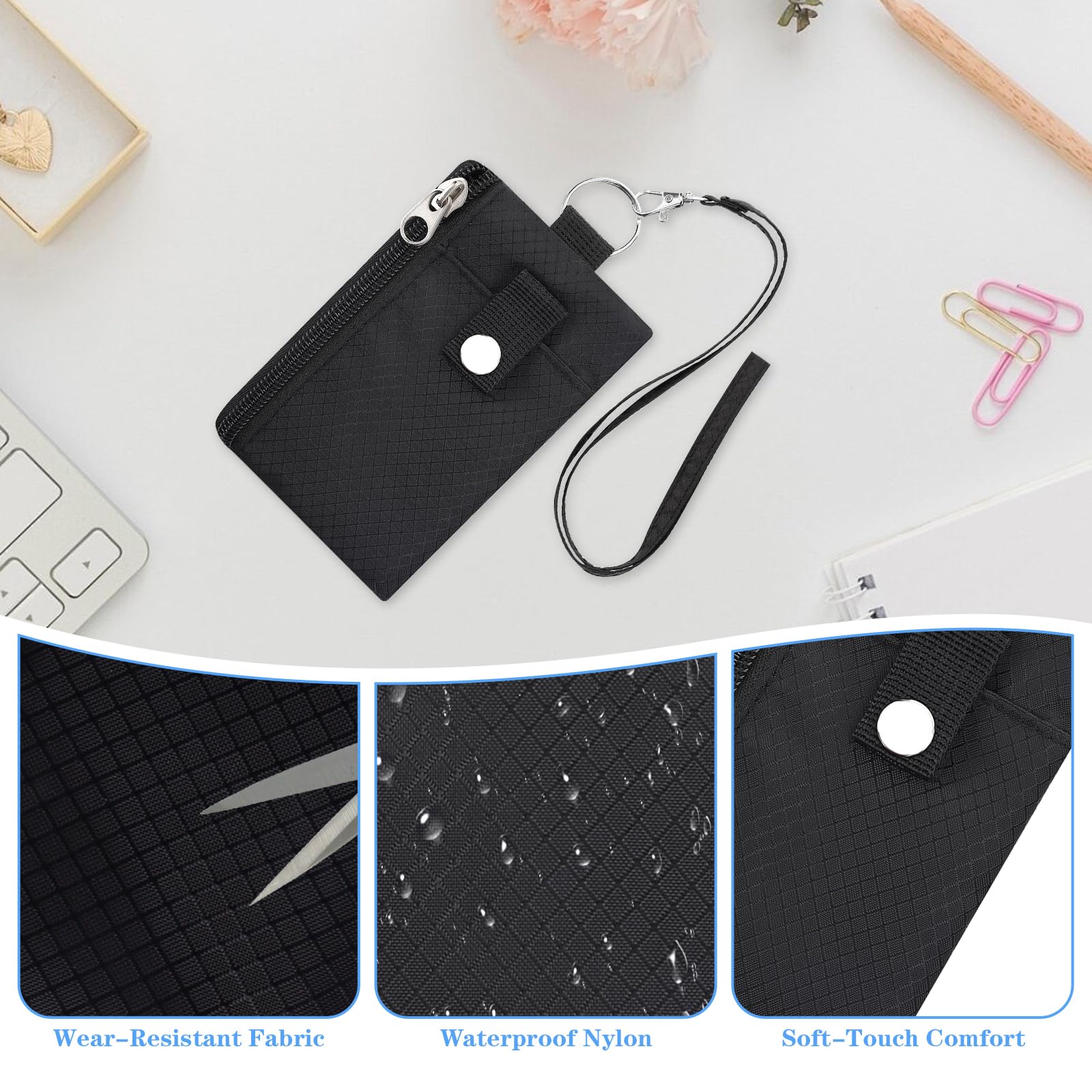 Brustbeutel mit RFID-Schutz, Anti-Diebstahl Unisex Organizer Reisegeldbeutel, Wasserdicht Umhängetasche Klein, Brusttasche Mini für Herren Damen, Tasche für Reisepass Kreditkarten Münzen Geld