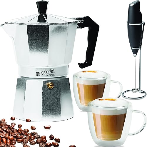 Cafetera de expreso para estufa cafetera italiana y cafetera cubana para café expreso fuerte recién preparado perfecta para acampar y para preparar