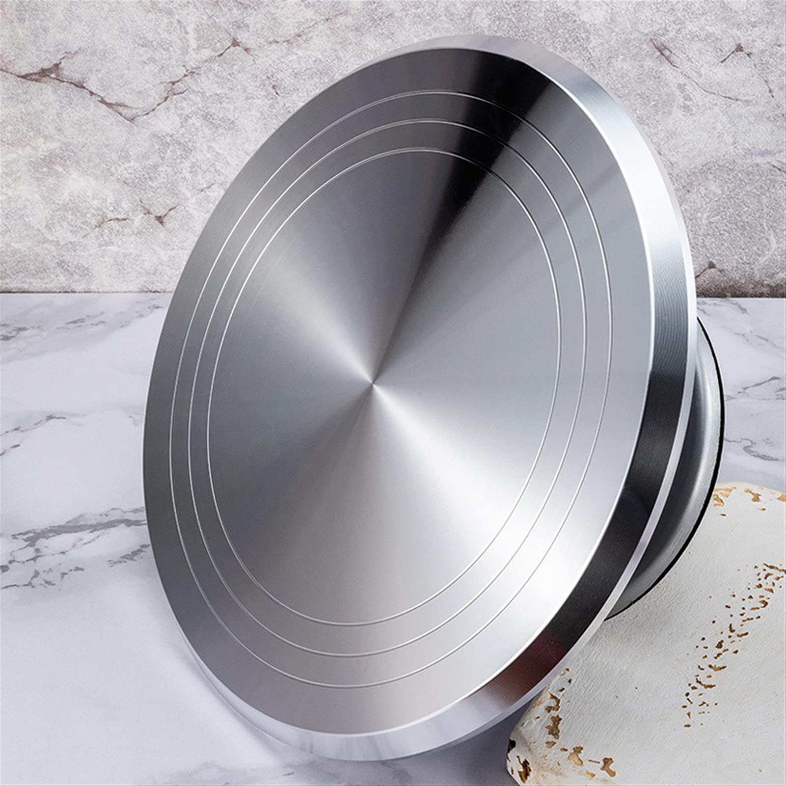Tortenplatte Drehbar Kuchen-Stand-Backen-Werkzeug 12-Zoll-montierter Sahne-Kuchen-Tisch-Plattenspieler rotierender Tisch-Stand-Basis Umdrehen Dekorationstabelle Kuchen dekorieren Verbrauchsmaterial Ki
