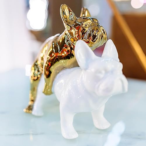 Miniatura 2 de Kare Deko Deco Figura Love Dogs, dorado, 7.7 x 4.3 x 6.8 in