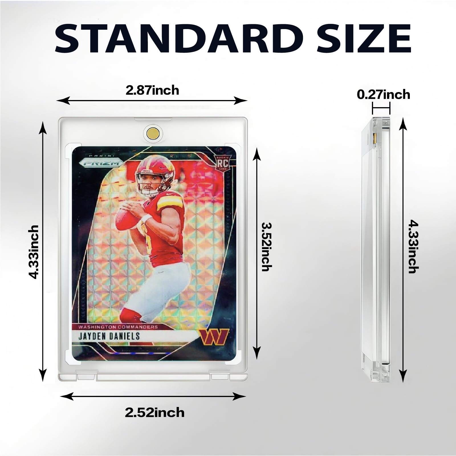 Porta carte magnetico, 35pt One Touch, raccoglitore per carte da baseball, protezione U-V, custodia in plastica rigida per baseball, sport, TCG da collezione, confezione da 100