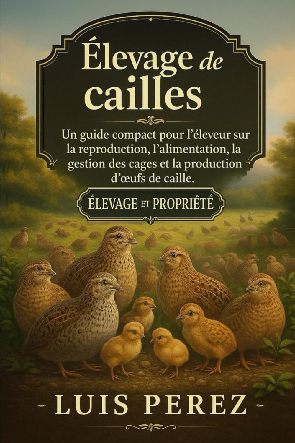 ÉLEVAGE DE CAILLES: Un guide compact pour l’éleveur sur la reproduction, l’alimentation, la gestion des cages et la production d’œufs de caille.