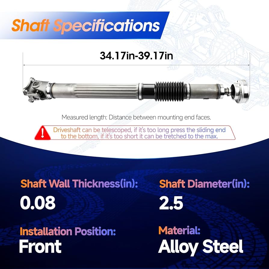 imageshaft イメージシャフト Custom Driveshaft & Slip Yoke - 3.5