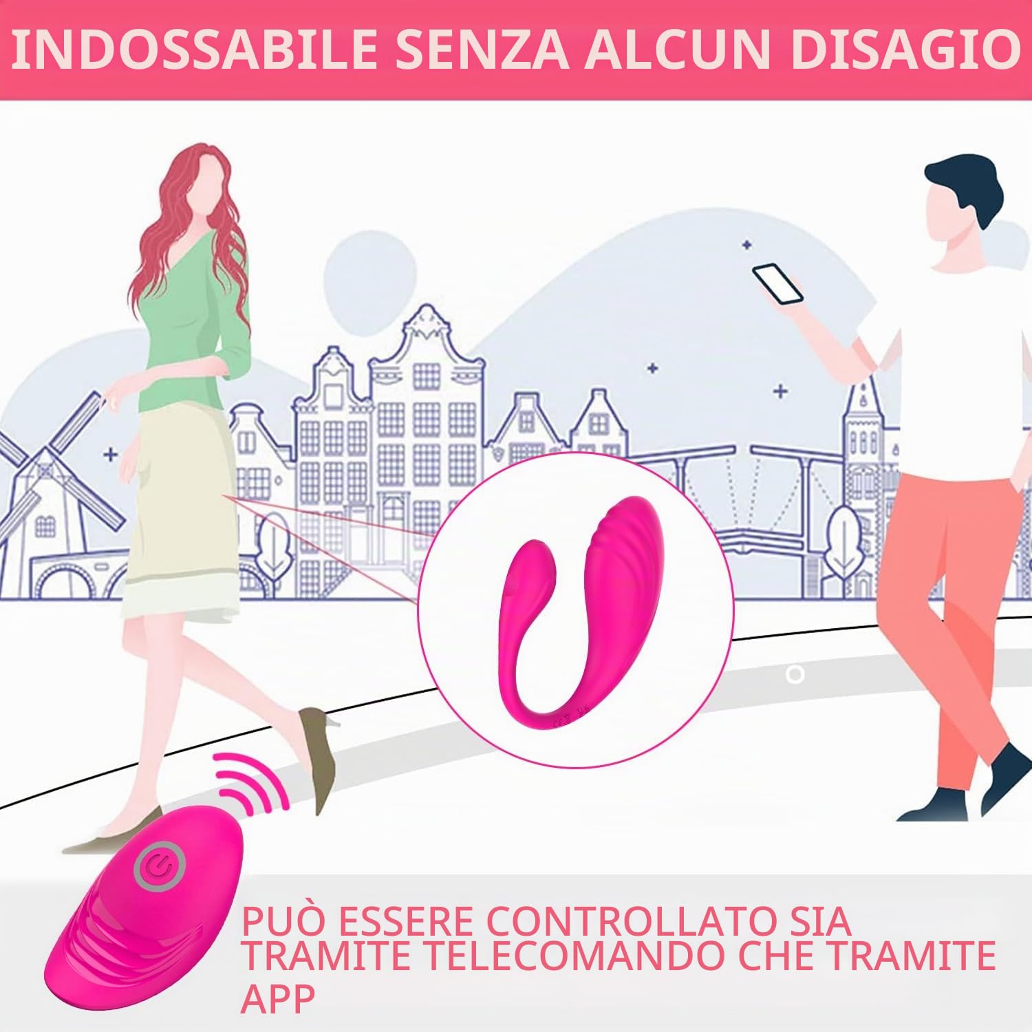 Palline da allenamento per pavimento pelvico per donne – allenatore intelligente per i muscoli pelvici con controllo app (rosa)