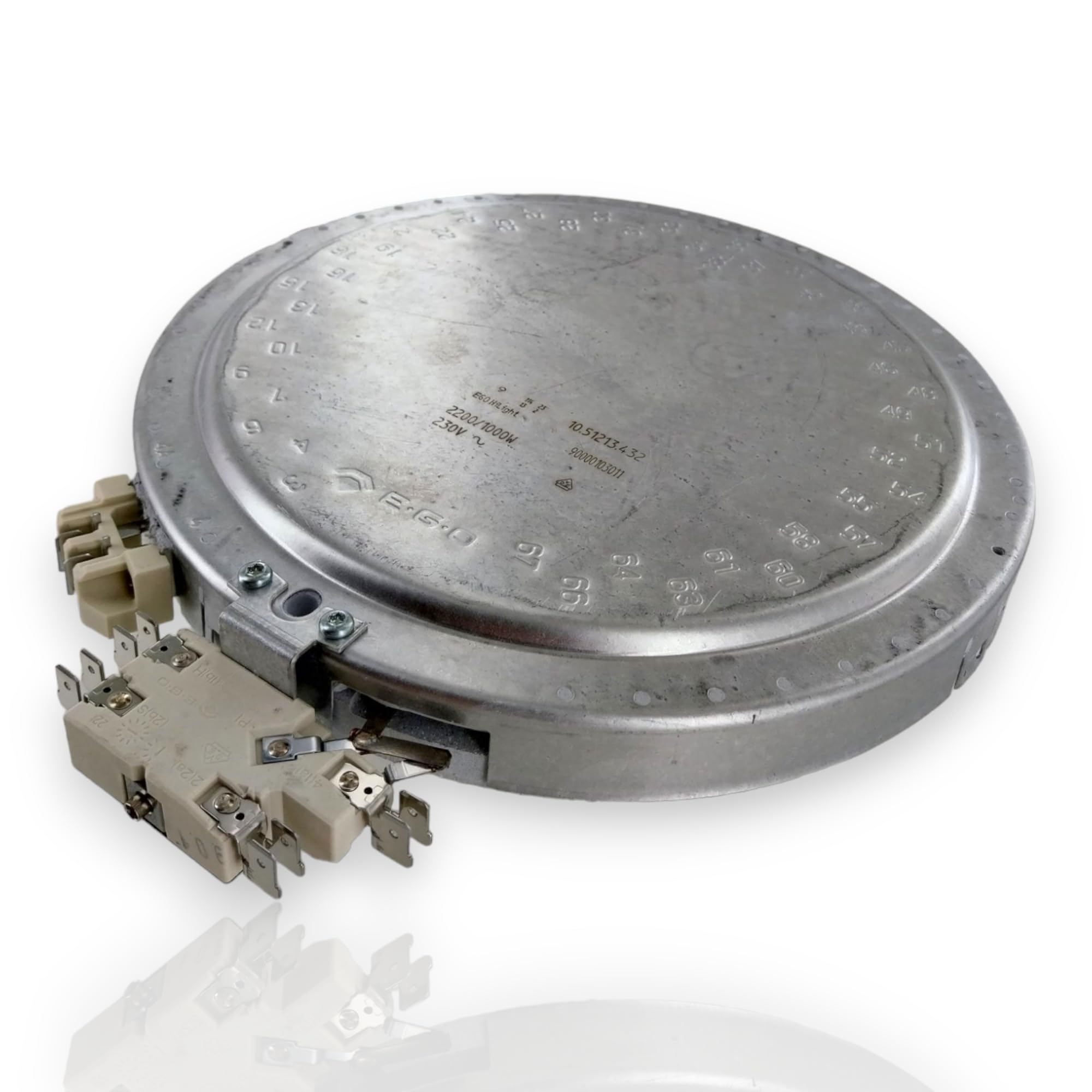 DL-pro Zweikreis Strahlheizkörper 210/135mm 2200/1000W 230V für Bosch Siemens Glaskeramikkochfeld