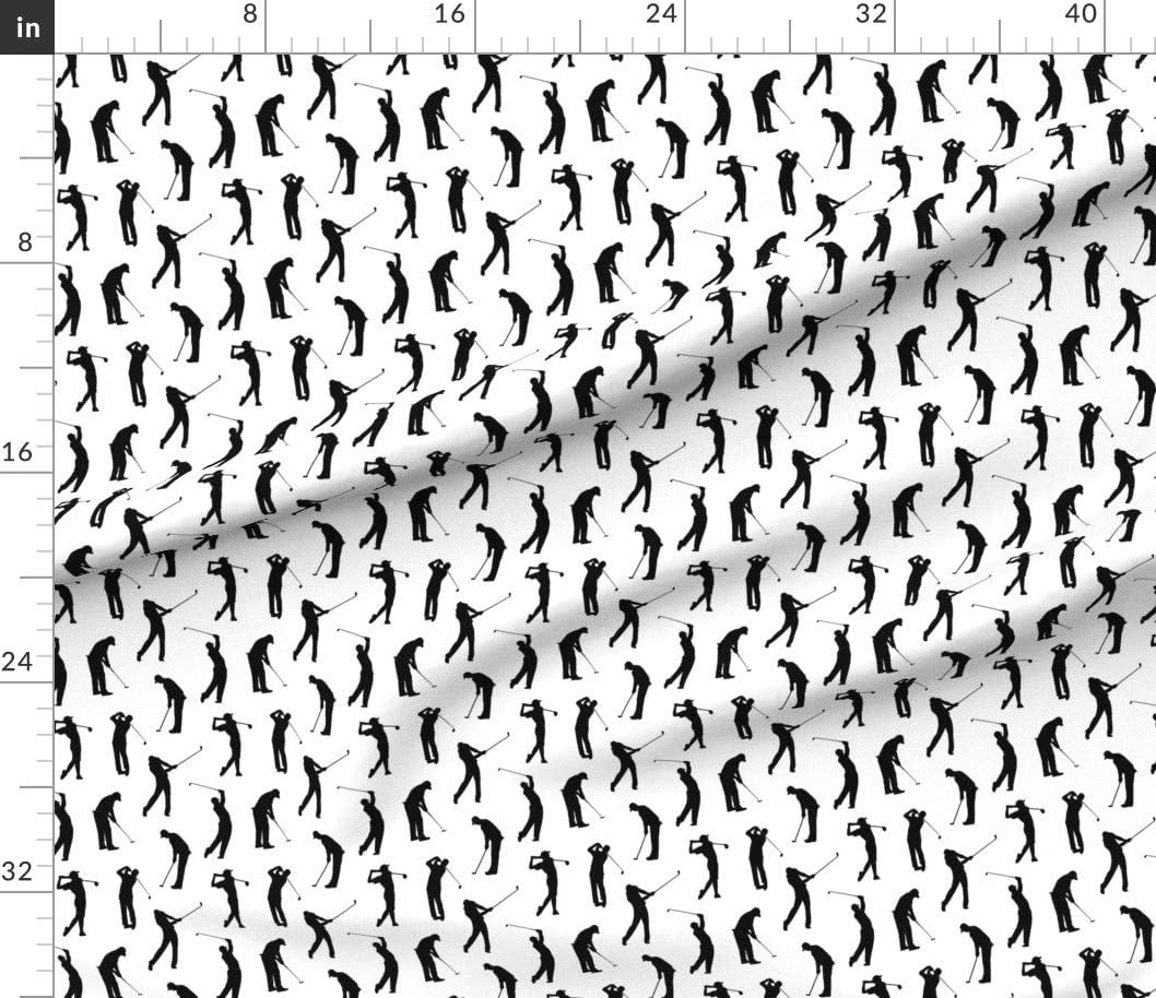 Spoonflower Fabric - Golfers Small Golf Golfing Golfer Ball Sports Sport Man Cave Printed on Petal Signature Cotton Fabric by The Yard - Sewing Quilting Apparel Crafts Decor
