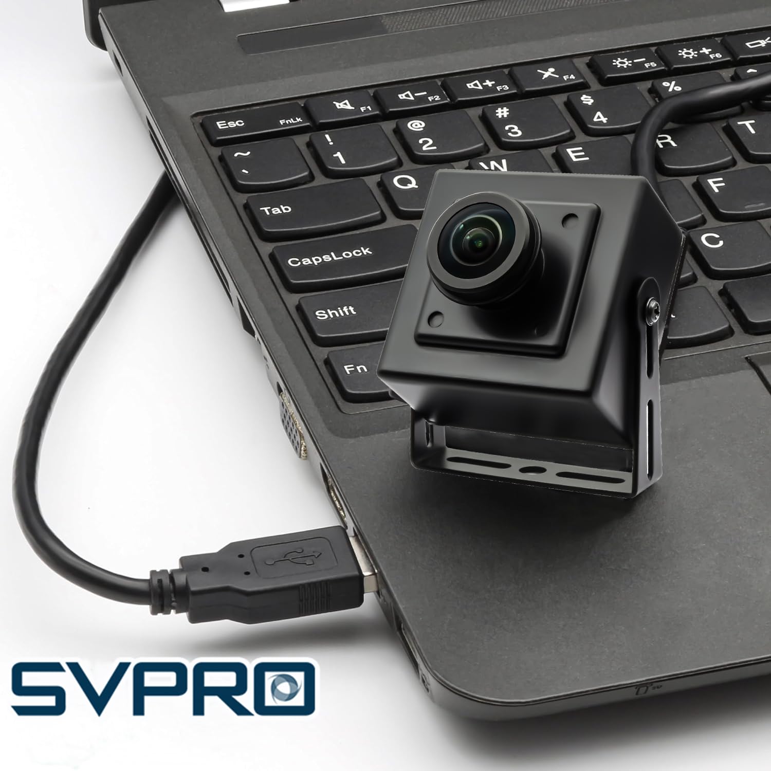 Svpro Fisheye - Telecamera USB da 5 MP, 30 fps, ultra grandangolare, a bassa luce, con sensore IMX335, per visione della macchina, sorveglianza di sicurezza, UVC Plug & Play per Windows/Mac/Linux