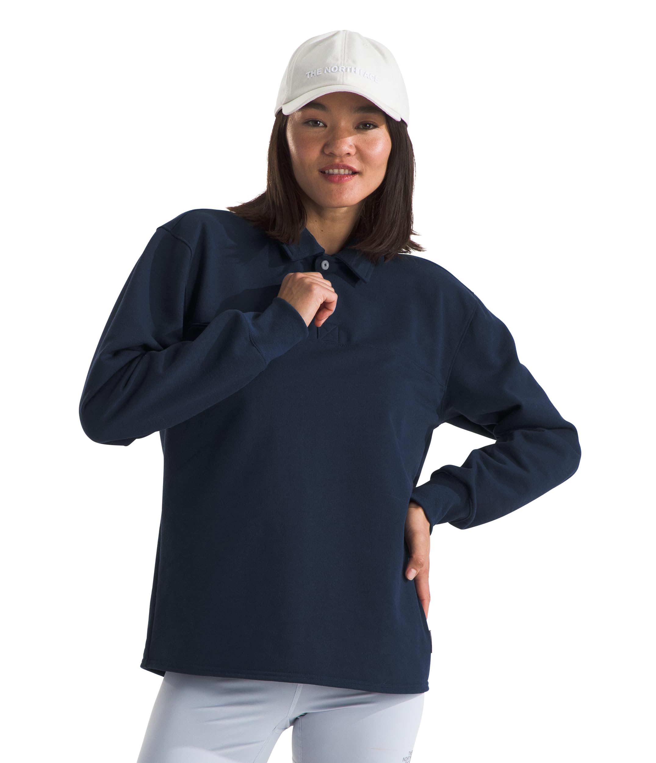 The North Face Long Sleeve Heritage Patch Rugby Shirt Camisa de Rugby de Manga Larga con Parche Heritage Mujer