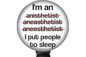 ID Badge Holder Reel for Anesthesiologist or Nurse Anesthetist - Personalized Customization Available