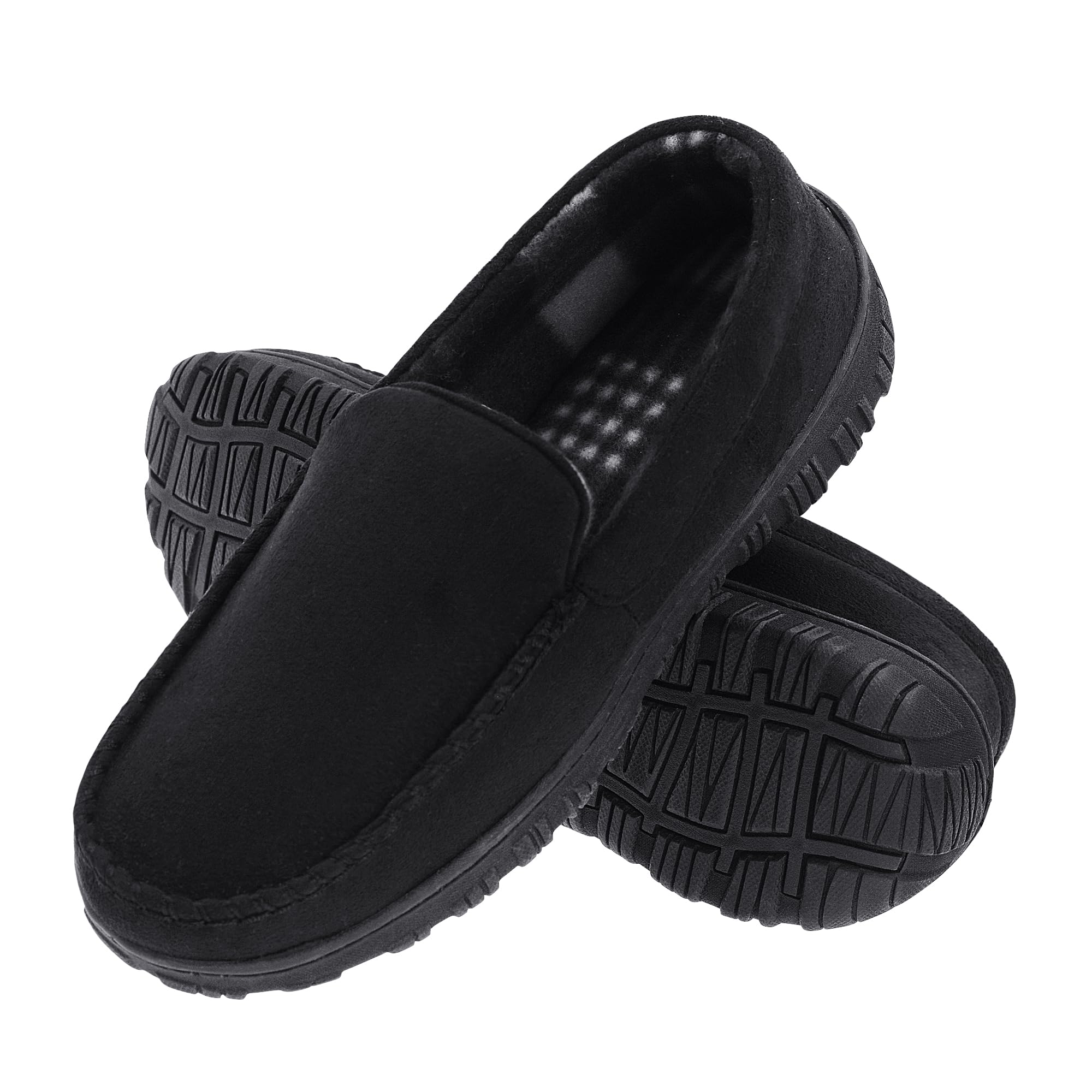 Mens Slippers Moccasins for Mens Memory Foam House Slippers Indoor Outdoor House Shoes