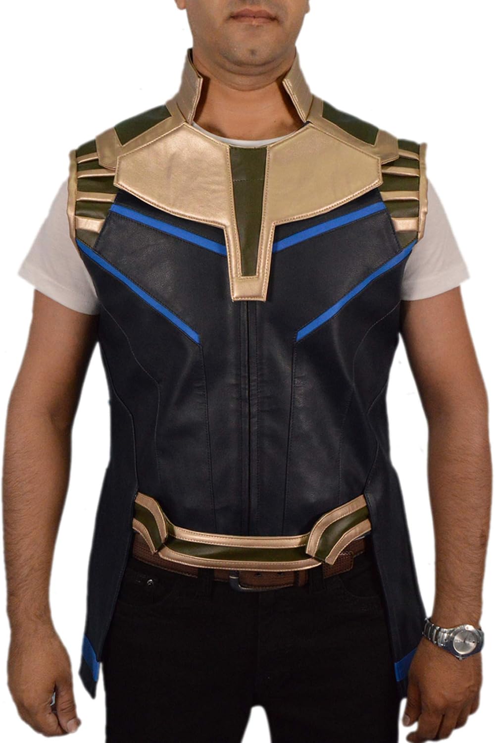 Flesh & Hide F&H Kid's Synthetic Leather Supervillain Vest