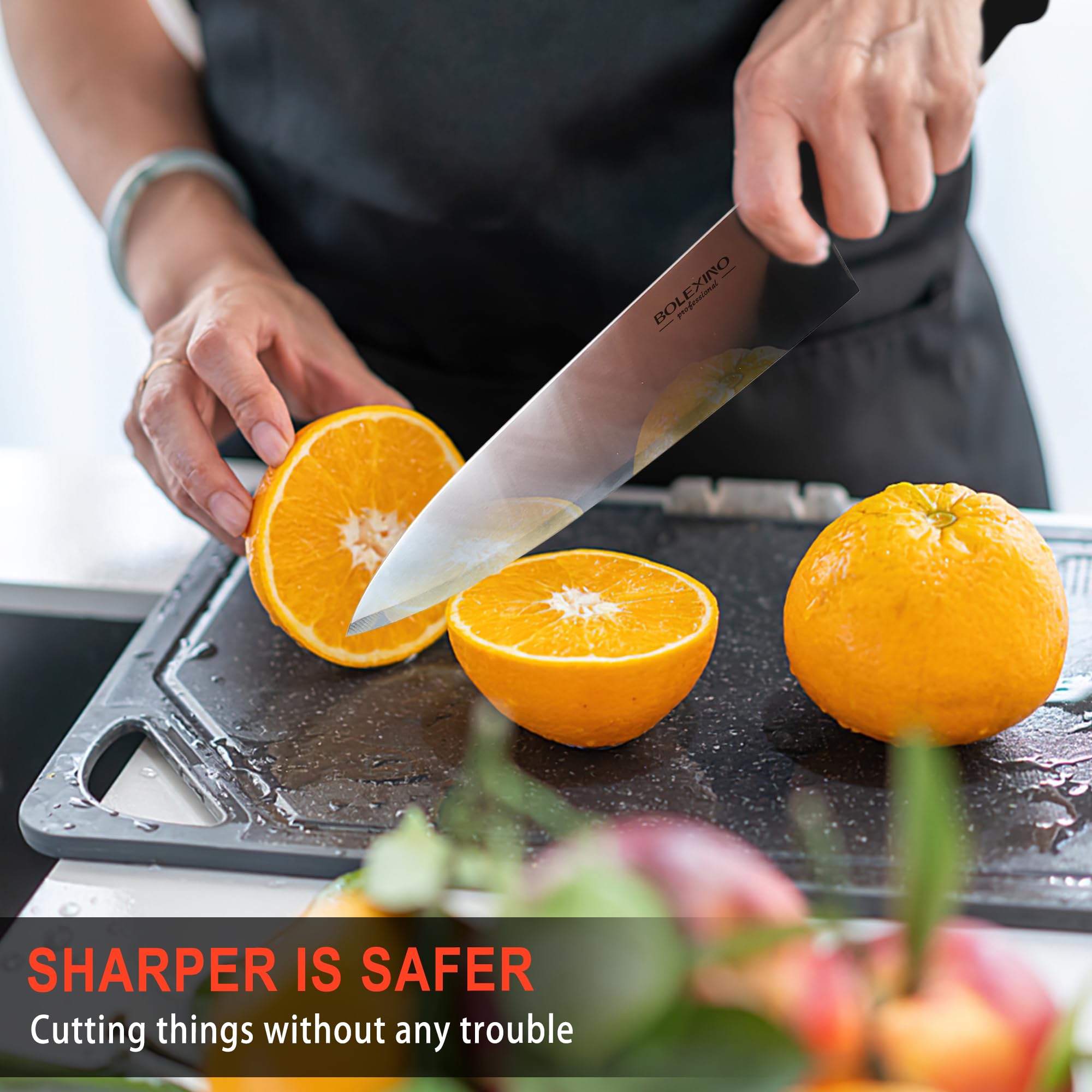 BOLEXINO 10" Chef Knife - High Carbon Steel -4