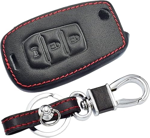 jfqm - Funda protectora para llave de coche con control remoto para SsangYong Tivoli Fit para Rexton Fit para Stavic Fit para Actyon 2015, 2016,