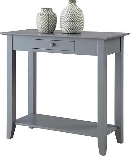 Miniatura 9 de Convenience Concepts American Heritage - Librero de escalera con cajón para archivos, Pino, Blanco