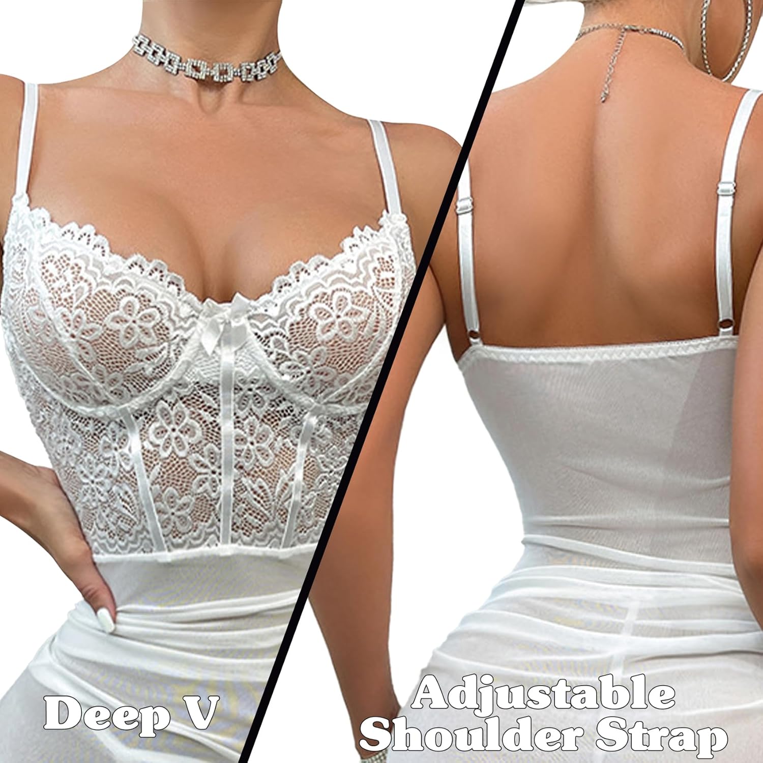 Lingerie for Women Babydoll Chemise Sexy Lingerie Sets Nightgown Lace Dress Sleepwear Teddy Outfits for Women - Image 3