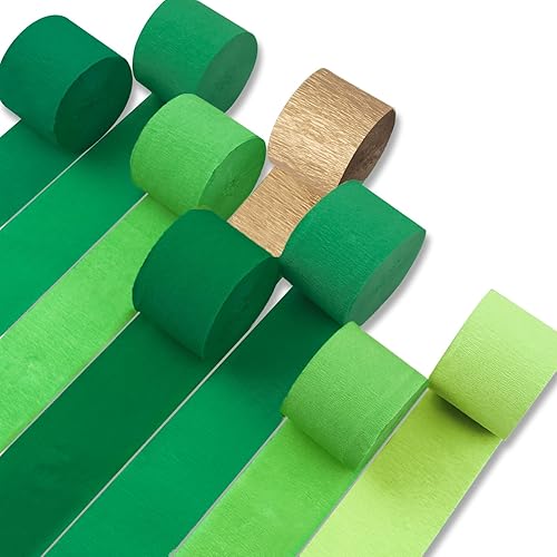 Miniatura 25 de PartyWoo Serpentinas de papel crepé morado, 8 unidades, 656 pies, paquete de serpentinas de papel crepé color morado oscuro claro, lavanda, blanco