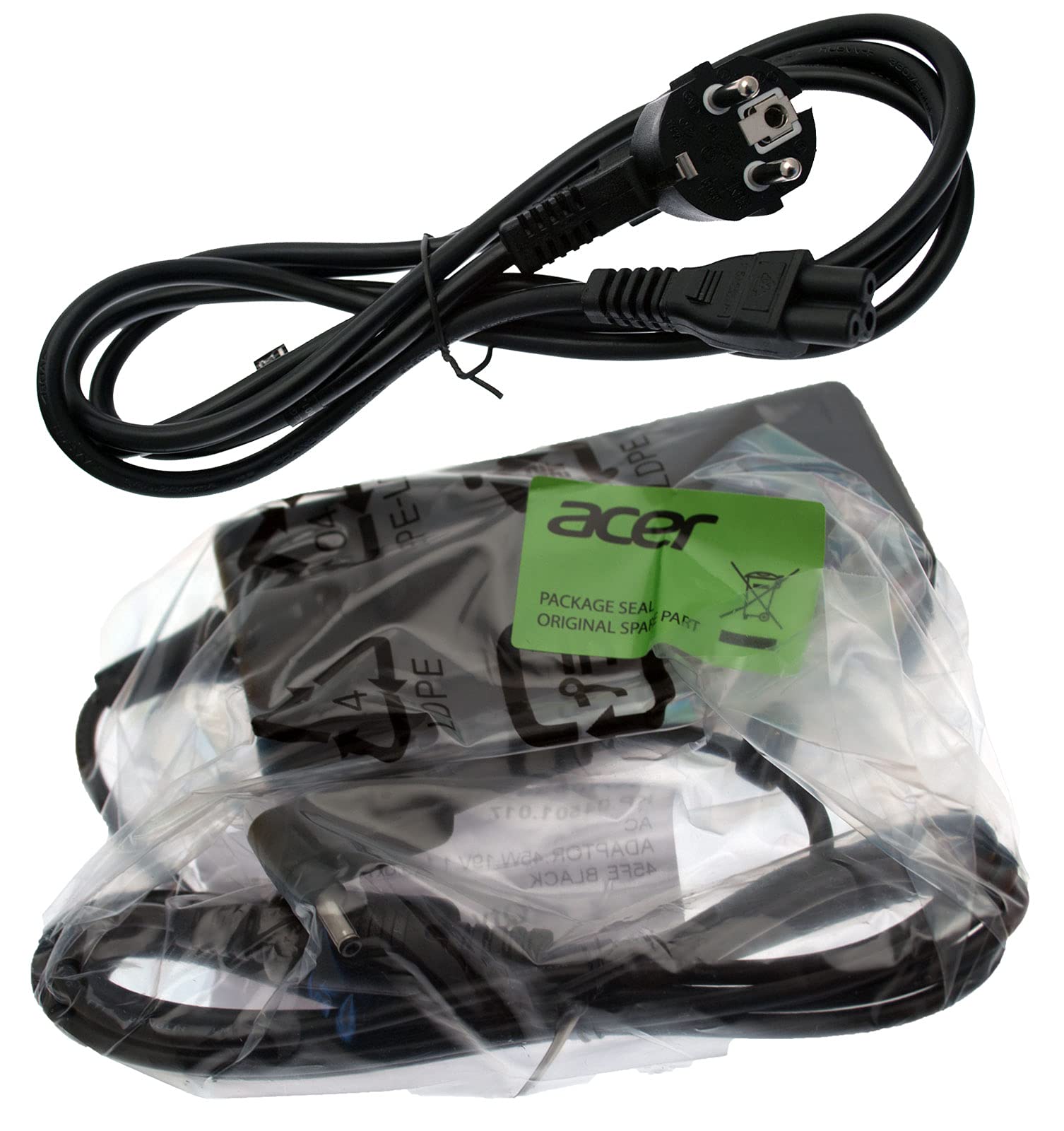 Acer Zasilacz sieciowy/ładowarka 19 V / 2,37 A / 45 W z kablem sieciowym EU Spin 1 seria SP111-32N (oryginalny)