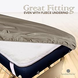 LONDON LINENS Pack of 2 Soft Microfiber Massage Table Sheets 3 Piece Set - Includes Massage Table Cover, Massage Fitted Sheet, and Massage Face Rest Cover (Walnut)