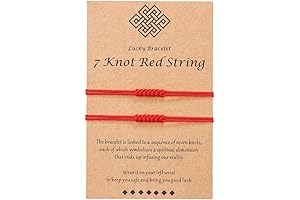 Shonyin 7 Knots Red String Theory Protection Bracelet
