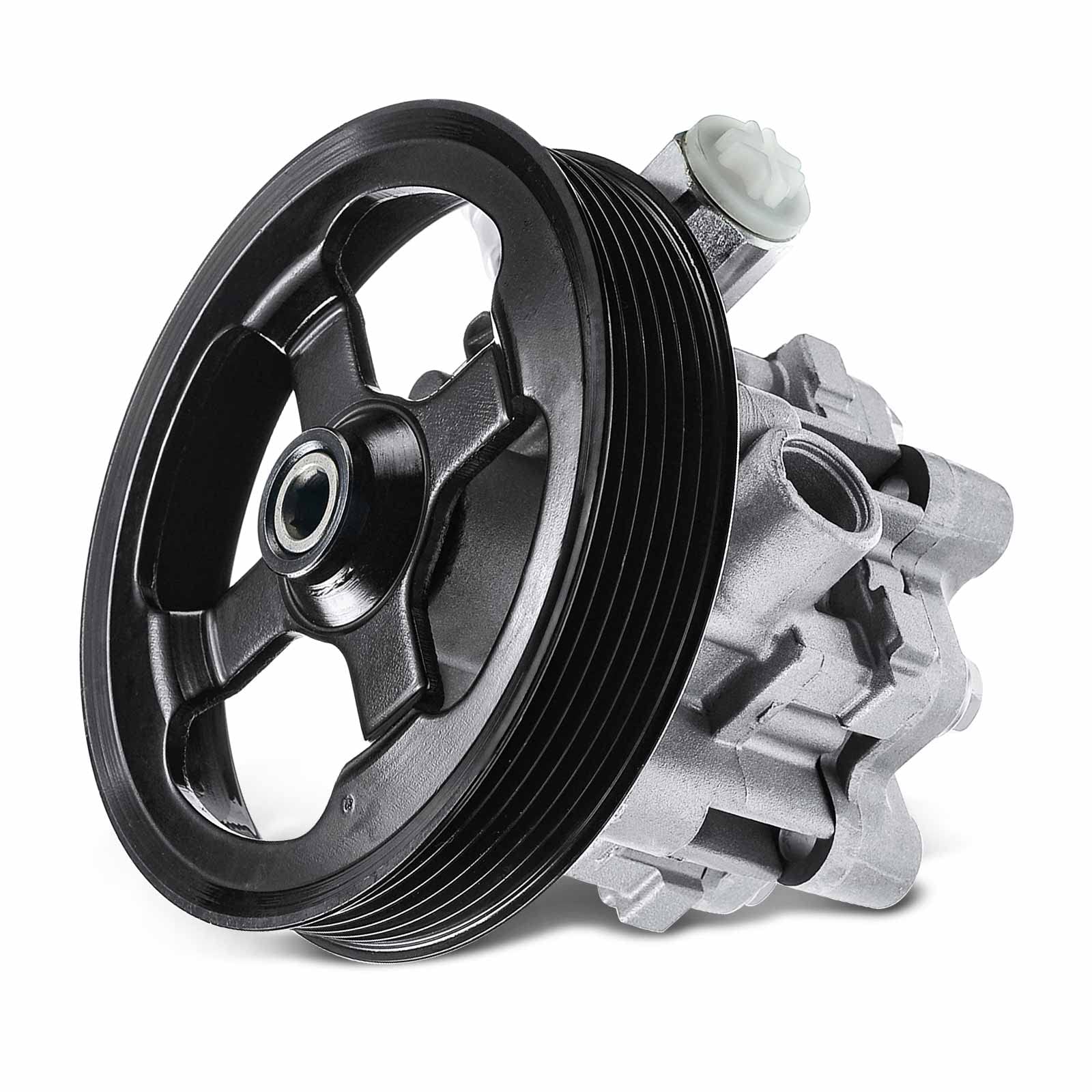 A-Premium Power Steering Pump with Pulley Compatible with Dodge Caliber 2007-2012 Jeep Compass 2007-2017 Patriot 2007-2017 2.0L 2.4L