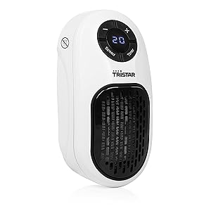 Tristar KA-5084 Calefactor de enchufe, Temporizador programable, Color Blanco, 400 W