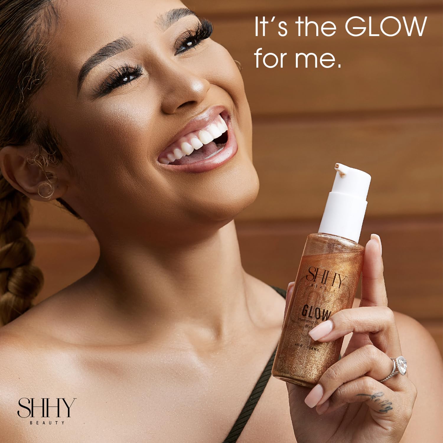 GLOW Hydrating Shimmer Body Oil for Radiant Skin, Shimmer and hydration for all day Glow.
