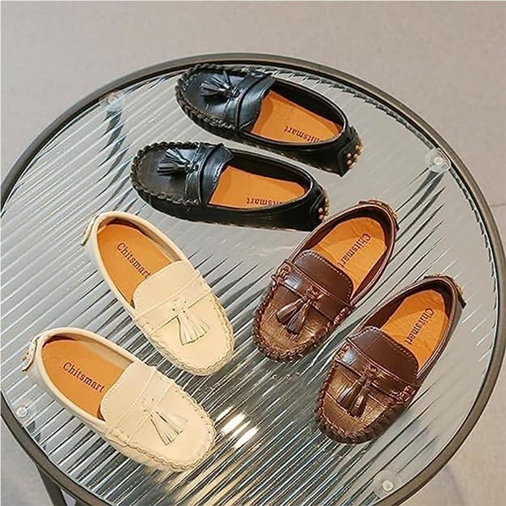 TangDao Mocassins pour Enfant Cuir Plates Loafers Sandale Antidérapant résistant odeurs