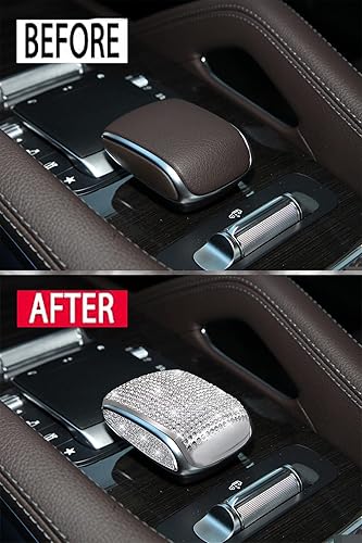 Miniatura 2 de Cubierta de emblema de control de medios interiores de cristal brillante compatible con Mercedes Benz GLE 2020-2024GLS 2020-2024