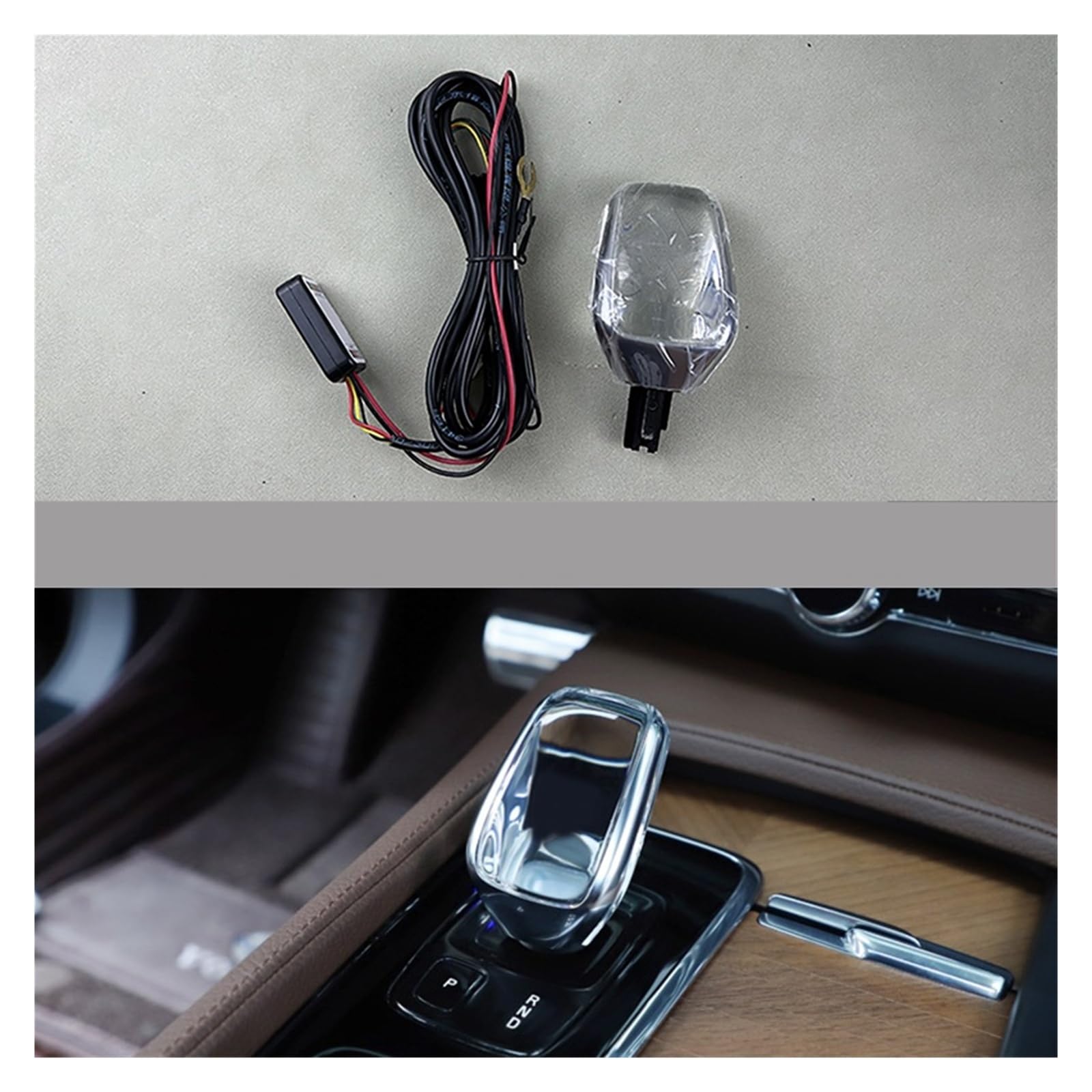 Crystal Handle Compatible with Volvo XC90 2016 2017 2018 2019-2023 Crystal Gear Lever Head Interior Accessories Supplies(2020)