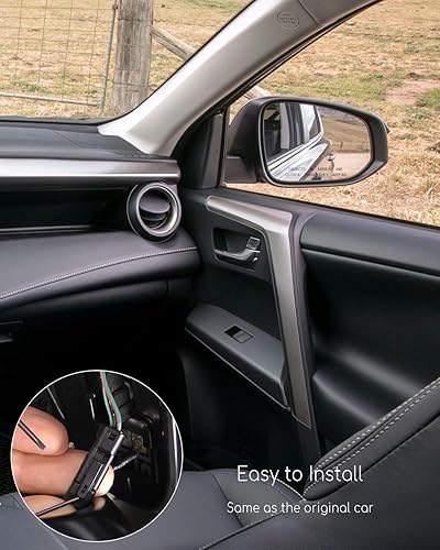 Miniatura 6 de Cristal de espejo con detección de punto ciego se adapta a Toyota RAV4 2013-2023 Tacoma 2016-2021, lente de espejo retrovisor derecho del lado del