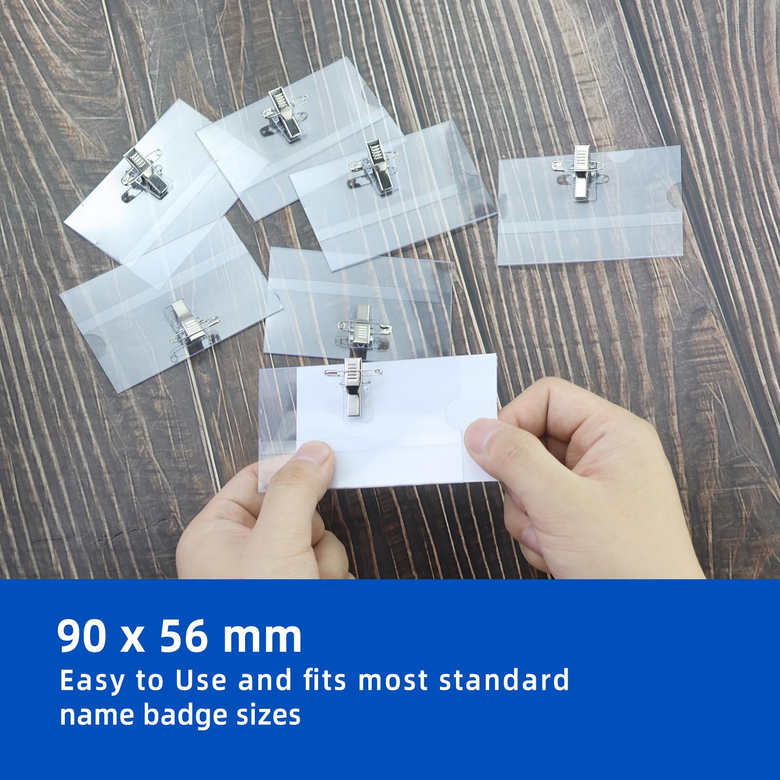 Badgehouders met clips, sets, hoesjes