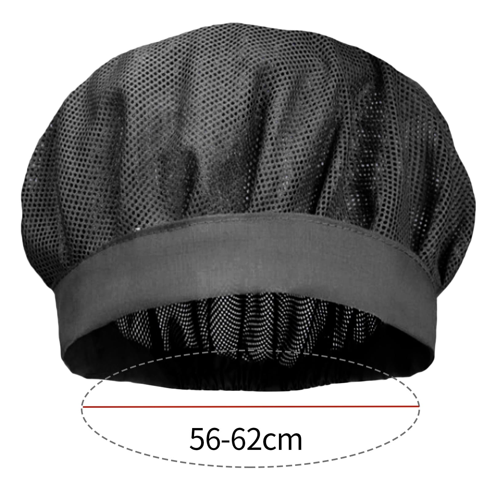 Cappello da Cuoco Elastico 3 Pezzi Rete per Capelli Cucina Ristorazione