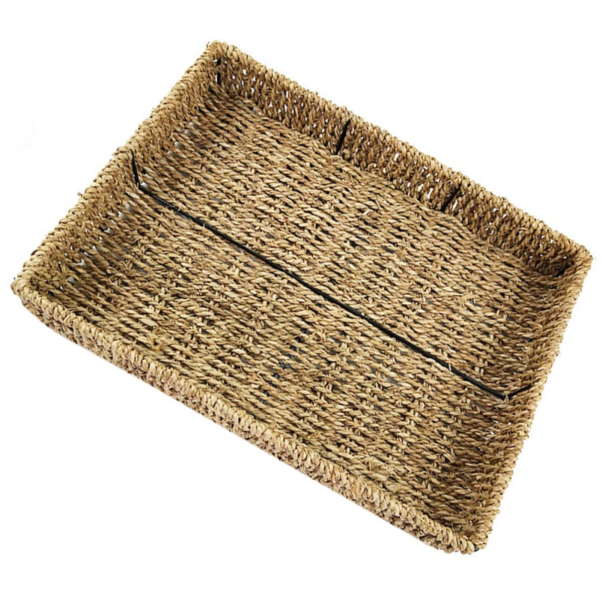 Panier de rangement en algues tressées main, l'élégance naturelle