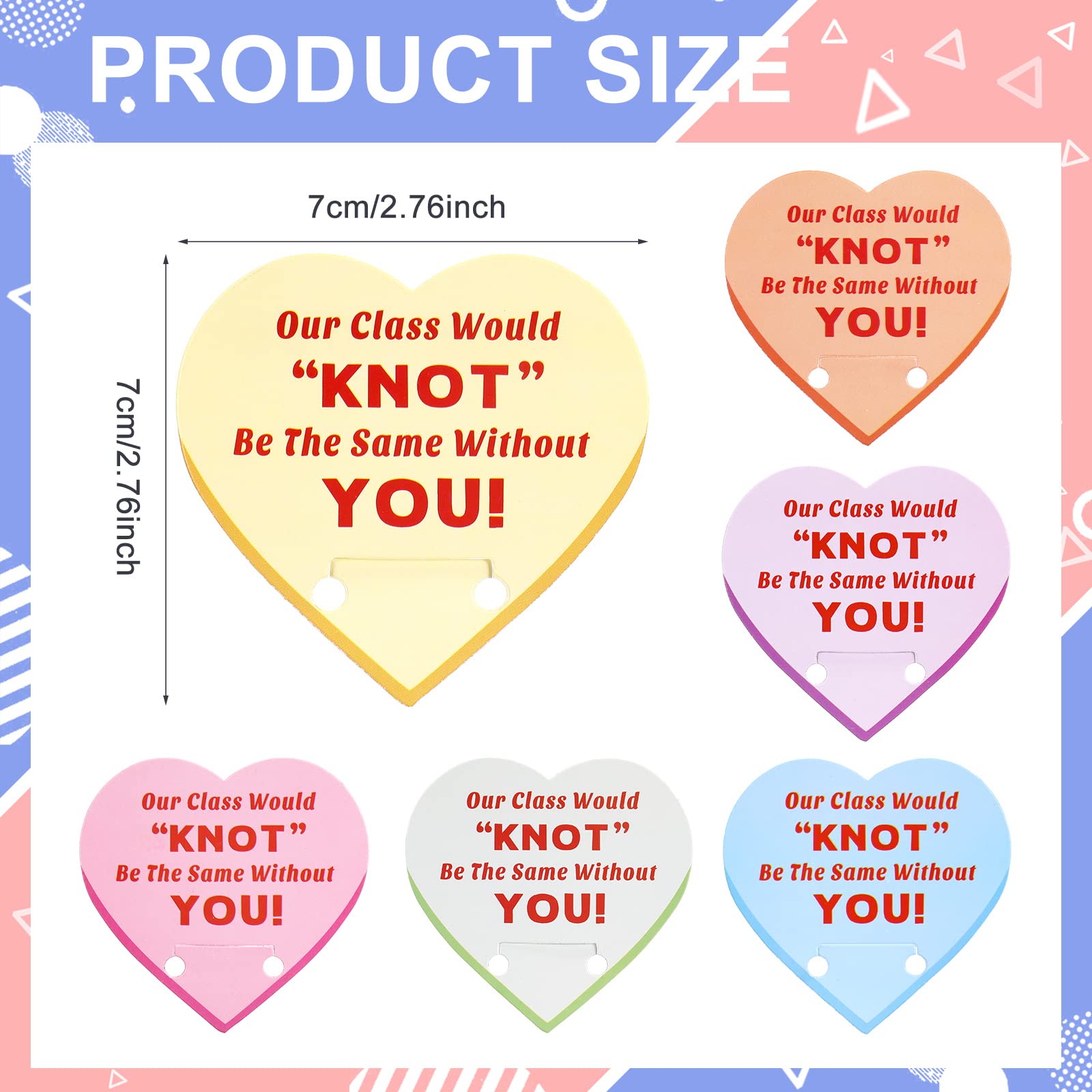 Yinkin 36 Sets Valentine‘s Day Bracelets with Cards Kids Friendship Bracelets Knot Design Bulk for Girls Boys Classroom Gifts Accessories Valentine‘s Day Party Favors Gifts Teacher Goody Bag Stuffers