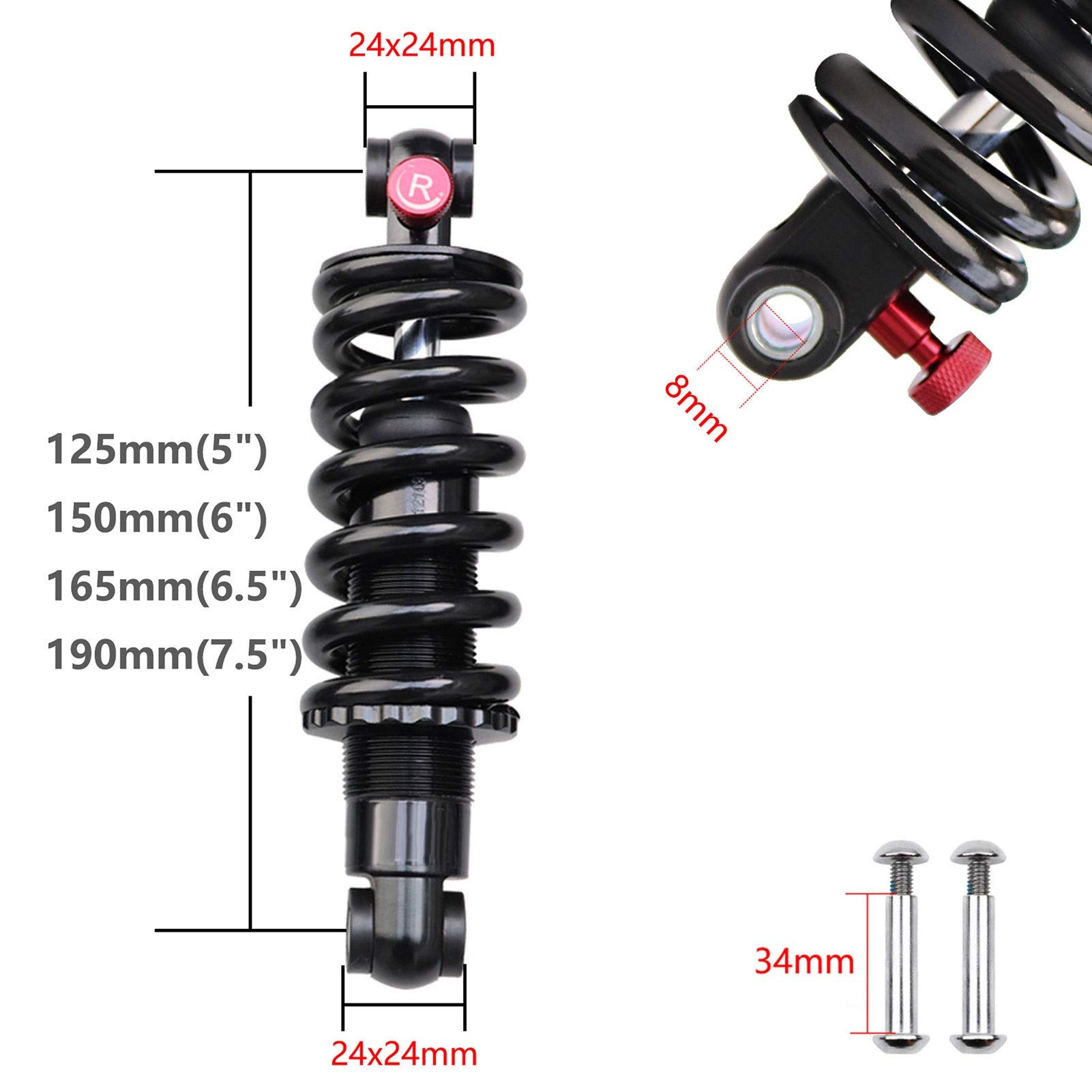 Bici Elettrica Pieghevole CNC Ammortizzatore Posteriore MTB