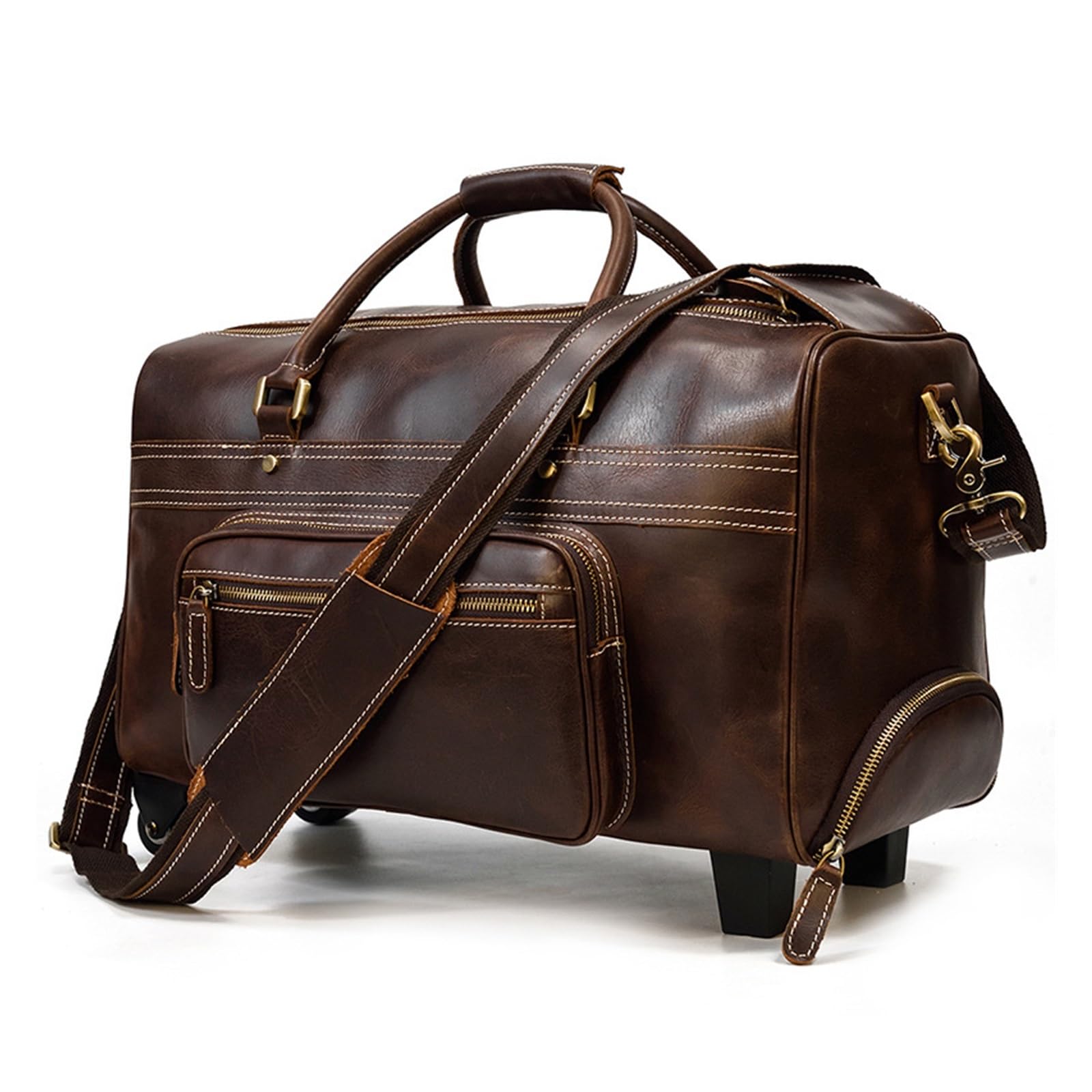 Sac de voyage en peau de vache pour déplacements professionnels et weekends