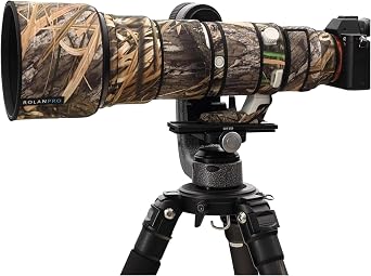 ROLANPRO Waterproof Lens Cover for Sony FE 400-800mm f/6.3-8 G OSS Camouflage Rain Cover-#49 Reed Camouflage Waterproof
