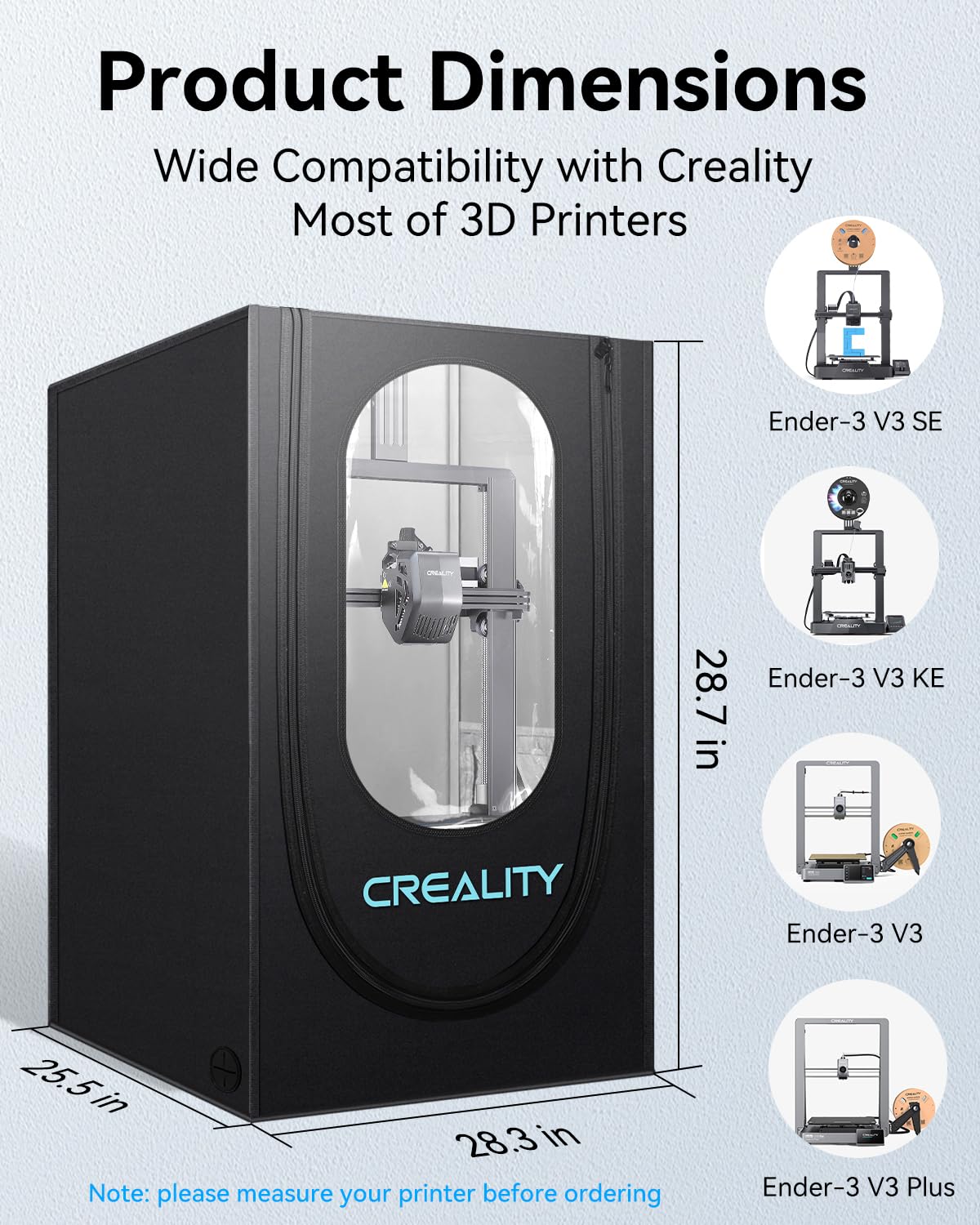 Amazon.co.jp: Creality 公式3Dプリンターエンクロージャ、耐火性 
