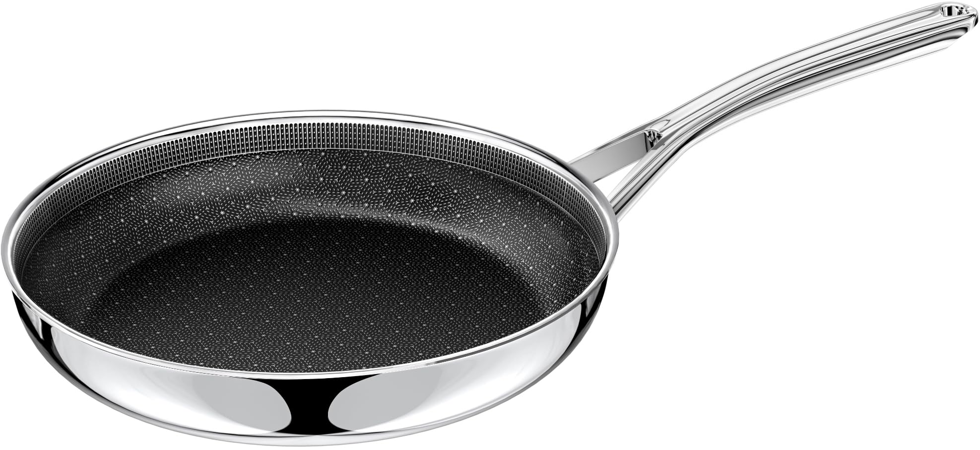 Non Stick Frying Pan 11 Inch Stainless Steel Ceramic Skillet Nonstick Cooking Pan PFAS PFOA PTFE Free Non