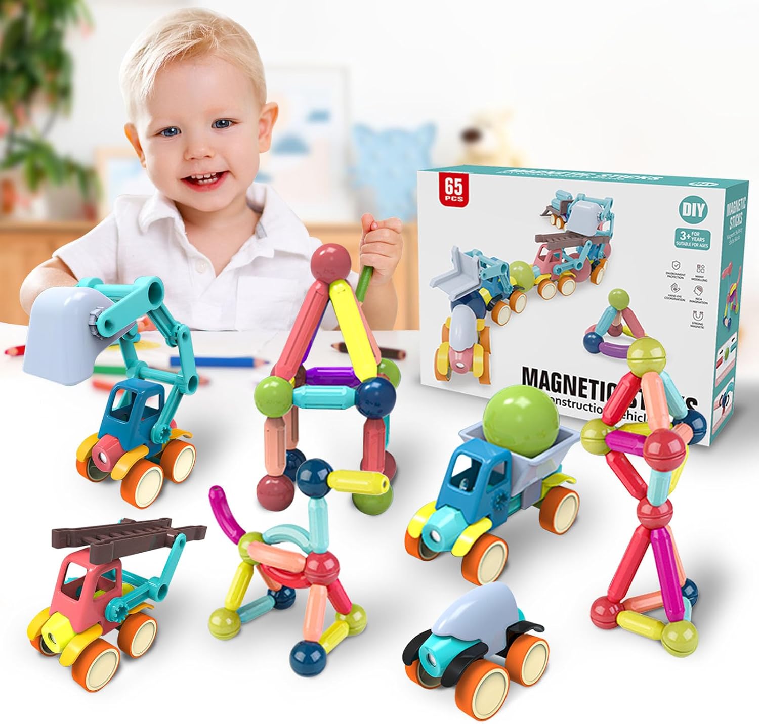 Building Blocks Set, STEM Construction Toys for Kids,