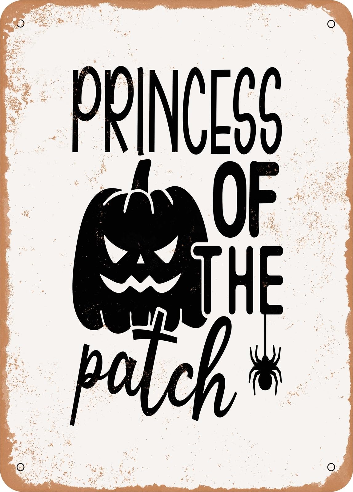 Miaomansenstore Metal Sign - Princess Of The Patch - Vintage Look Home Decor