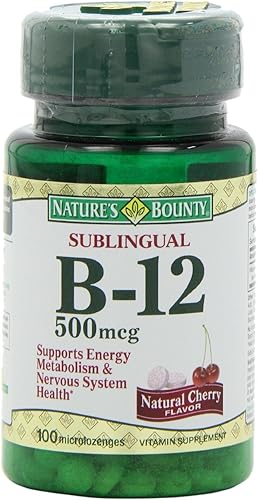 Nature's Bounty Vitamina B-12 500 mcg, 100 ea(Paquete de 3)