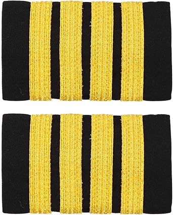 YiZYiF Uniform Epaulets Pilot Aviators Epaulettes Shoulder Boards Badge