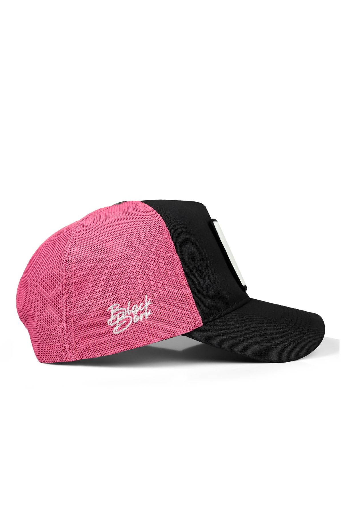 Gorra de Trucker Premium Negro - Rosa con Parche See You Later Never