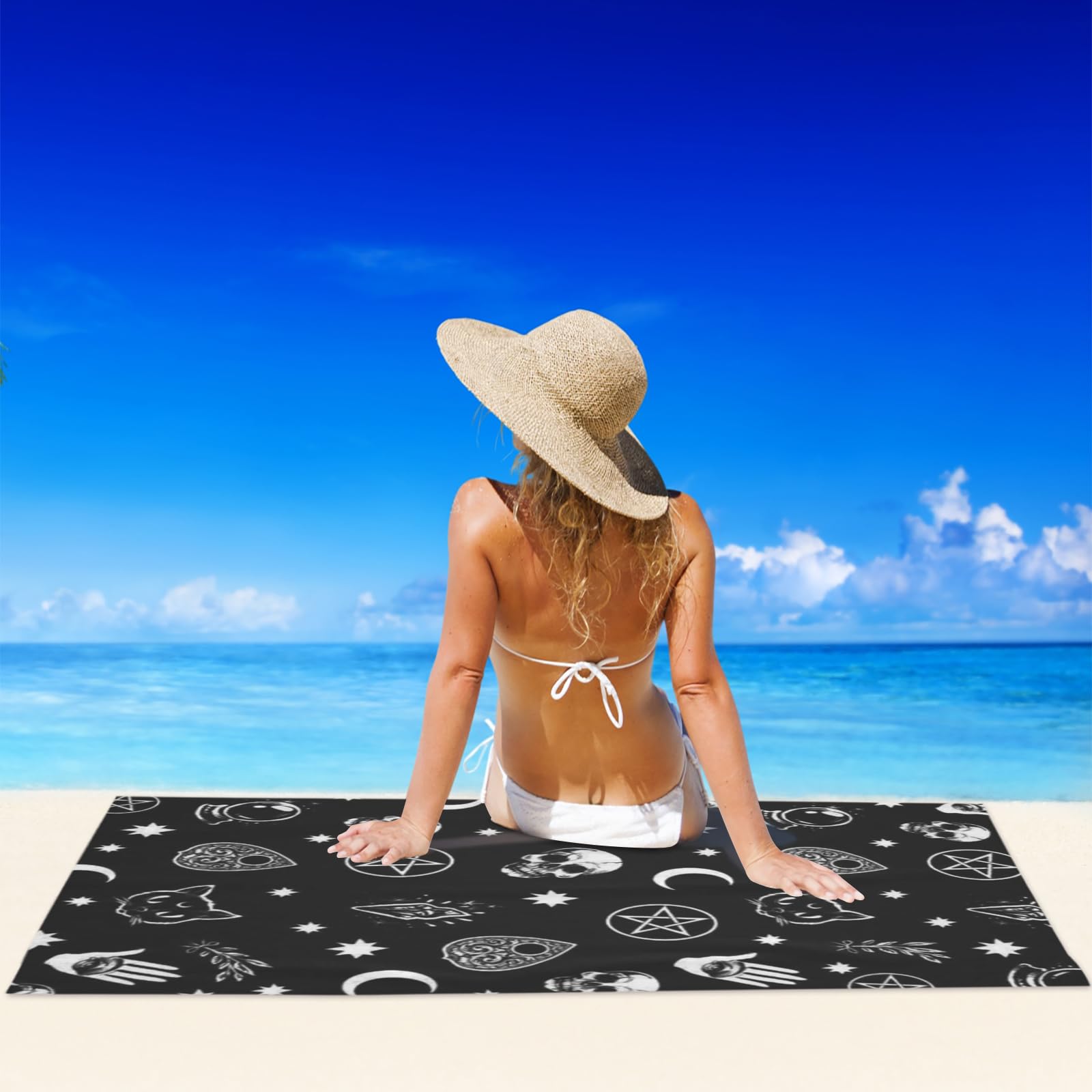 Serviette Plage Bohème En Microfibre à Motif - Canada