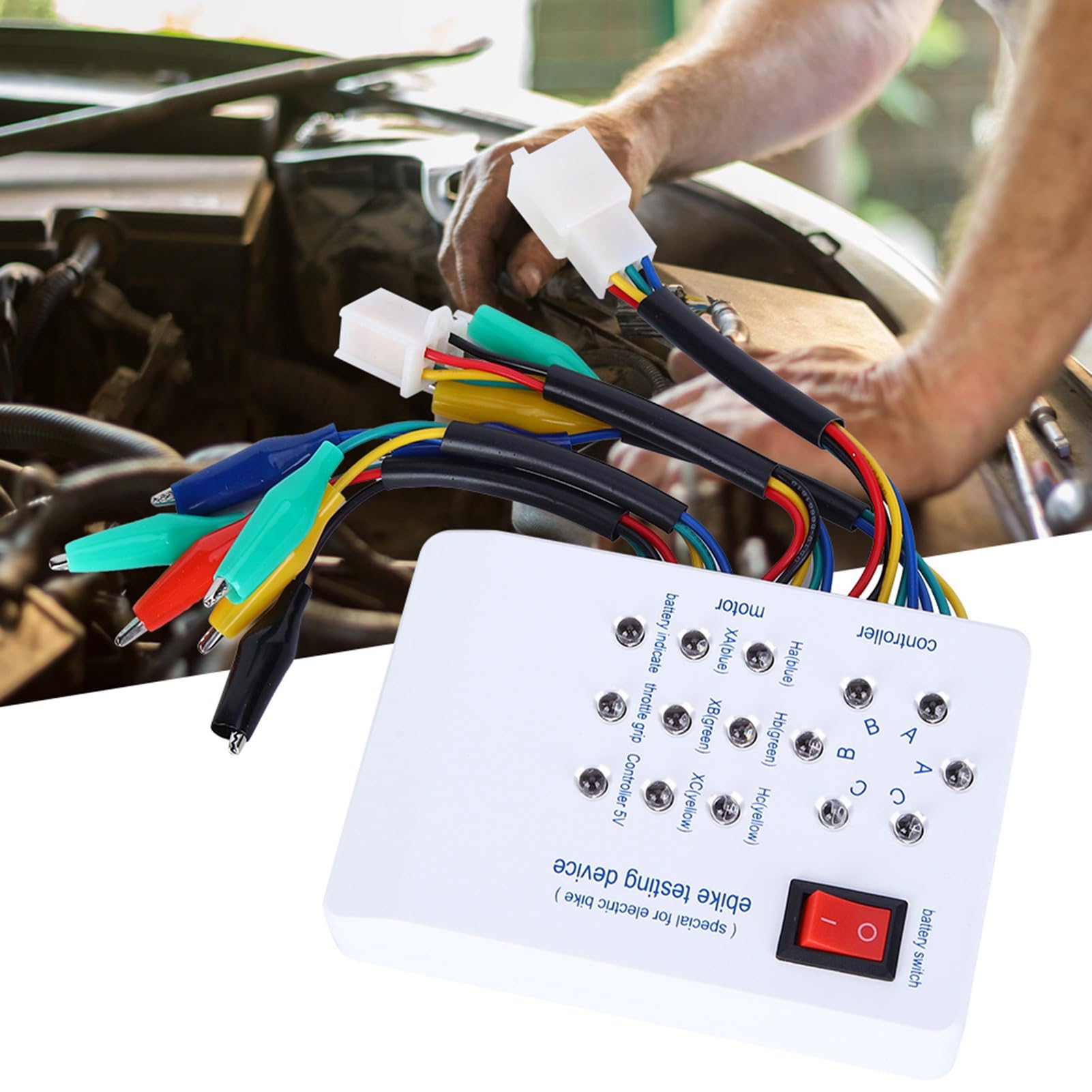 WGFOIP Brushless Motor Tester, Ebike Testing Device Motor Controller Tester Accurate Testing Tool for Electric Scooter Replacement - Image 3