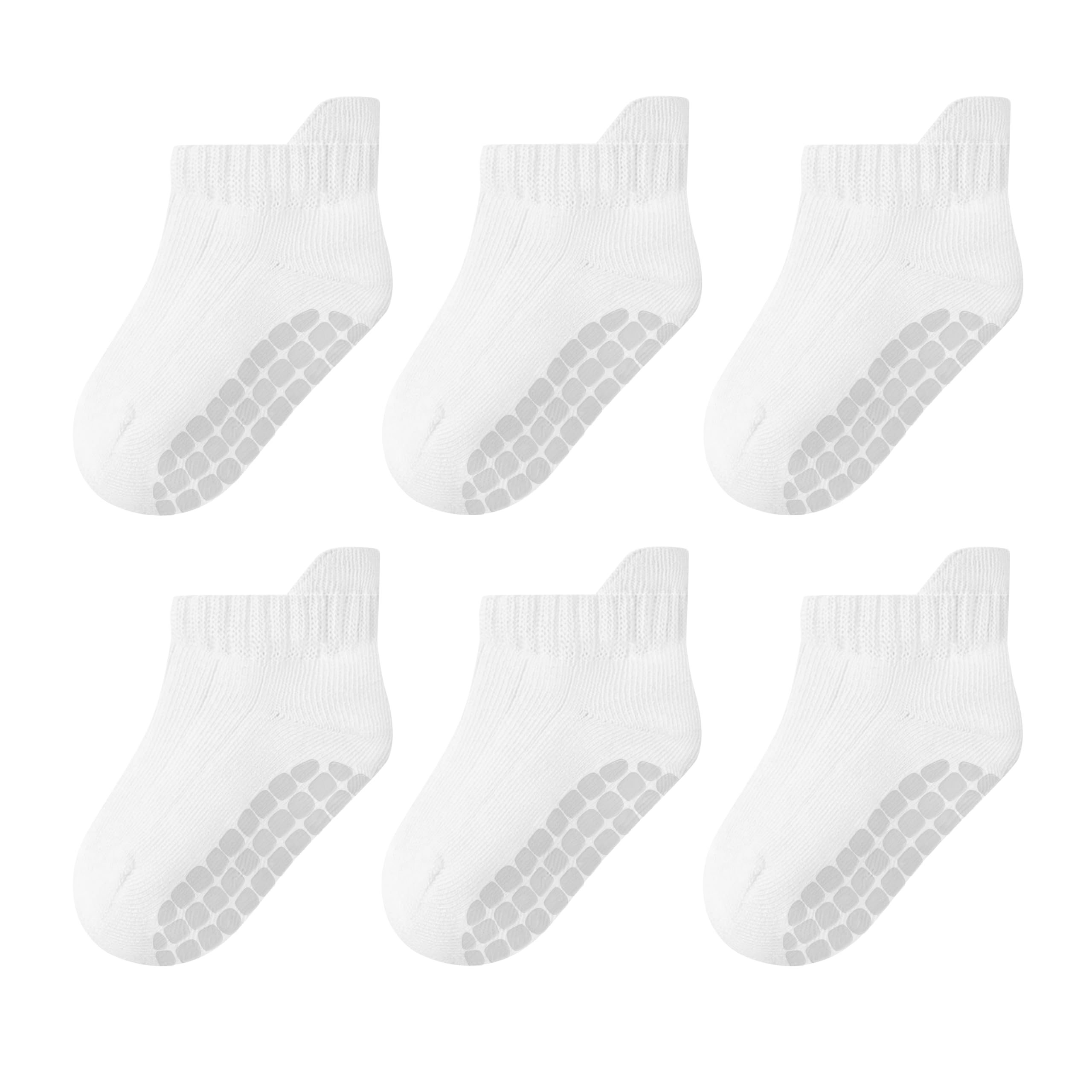 Toddler Non Slip Grip Ankle Socks with Grippers for Baby Boys Girls