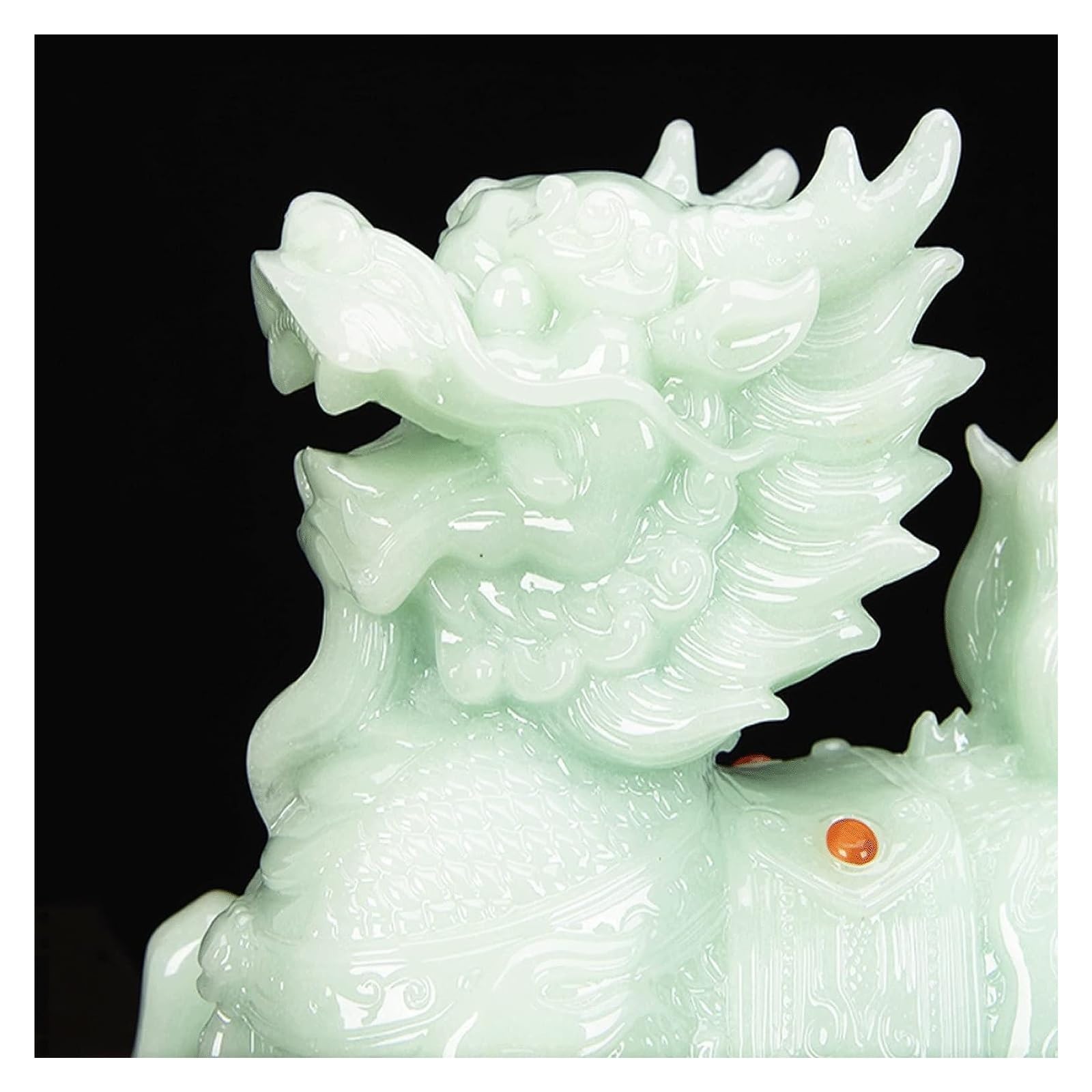 翡翠の動物彫刻置物 Amazon.co.jp: 彫刻の卓上像 動物の置物 翡翠の手工芸品の装飾品 装飾