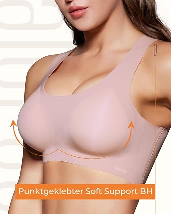 Women's Seamless Bra Wireless Pullover Bra Scoop Neck No Underwire Full Coverage Comfort T-Shirt Bra